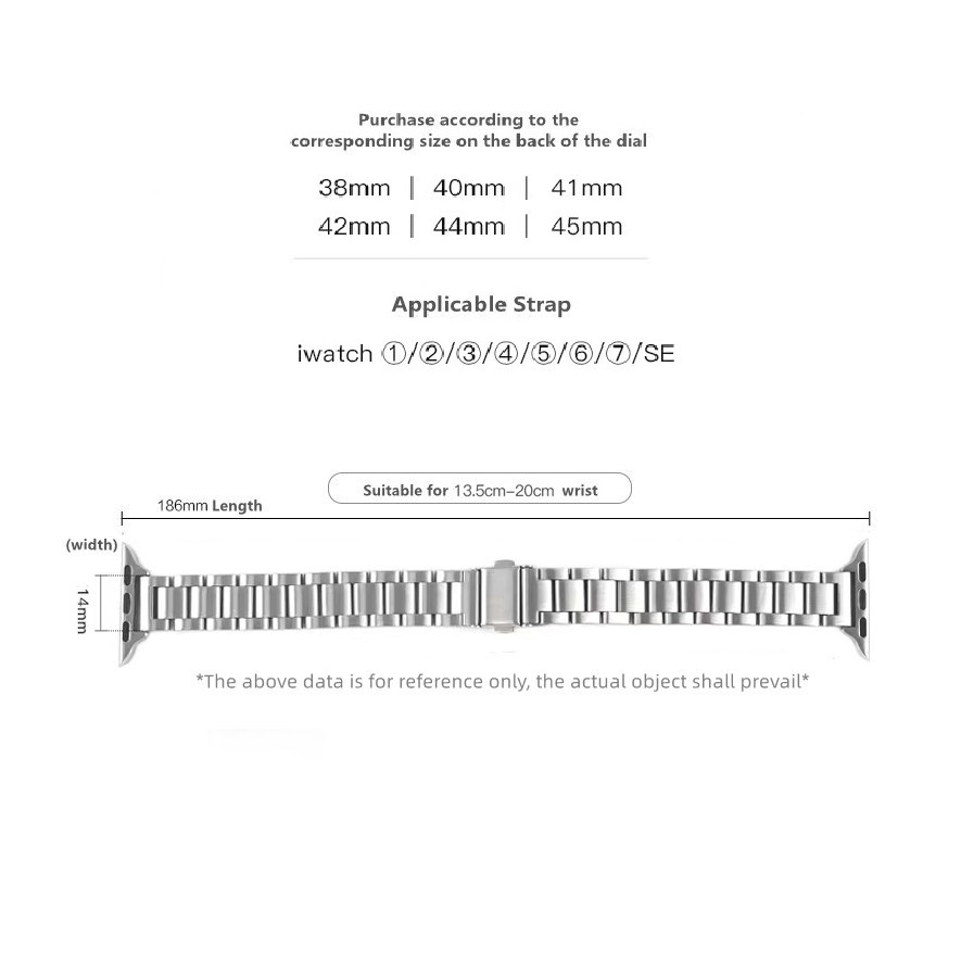 Ladies Slim Stainless Steel Strap Metal Chain For iWatch Series 8 / Ultra / 7 / SE / 6 / 5 / 4 / 3 / 2  Compatible with Iwatch band 41mm 45mm 40mm 44mm 49mm