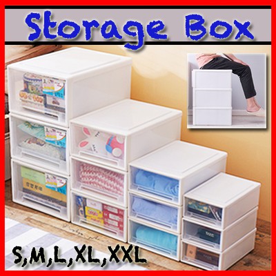 Storage Box Storage Drawer Stackable Container Plastic Home