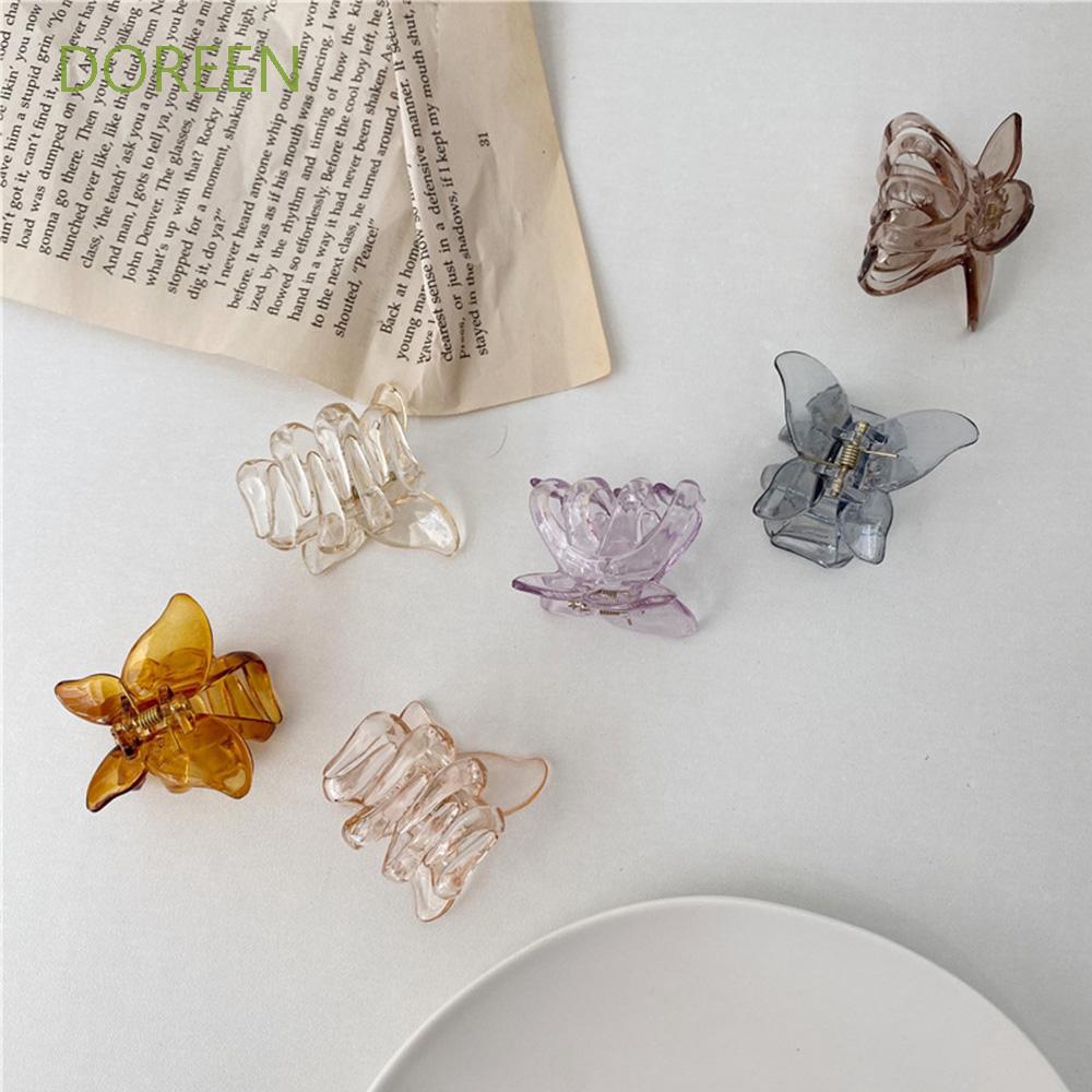 Image of DOREEN Mini Women Butterfly Transparent Hair Accessories Hair Claw #0