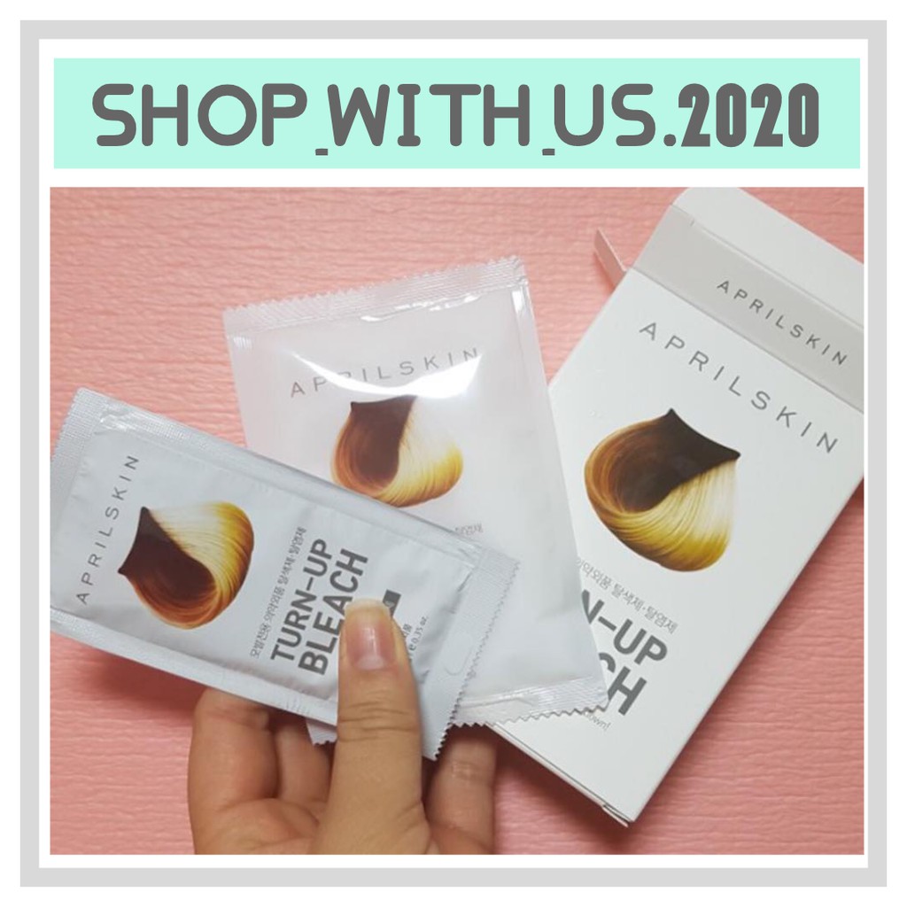 Ready Stock April Skin Turn Up Bleach Hair Color April Skin染发膏漂粉 30ml 10g Shopee Singapore