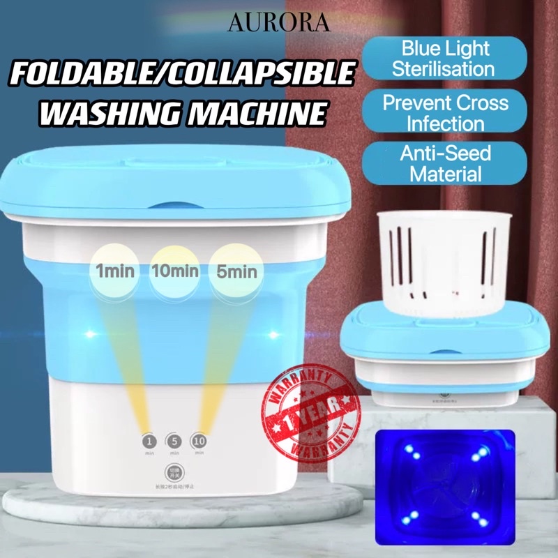 Aurora Official SG Seller READY STOCK Foldable Washing Machine