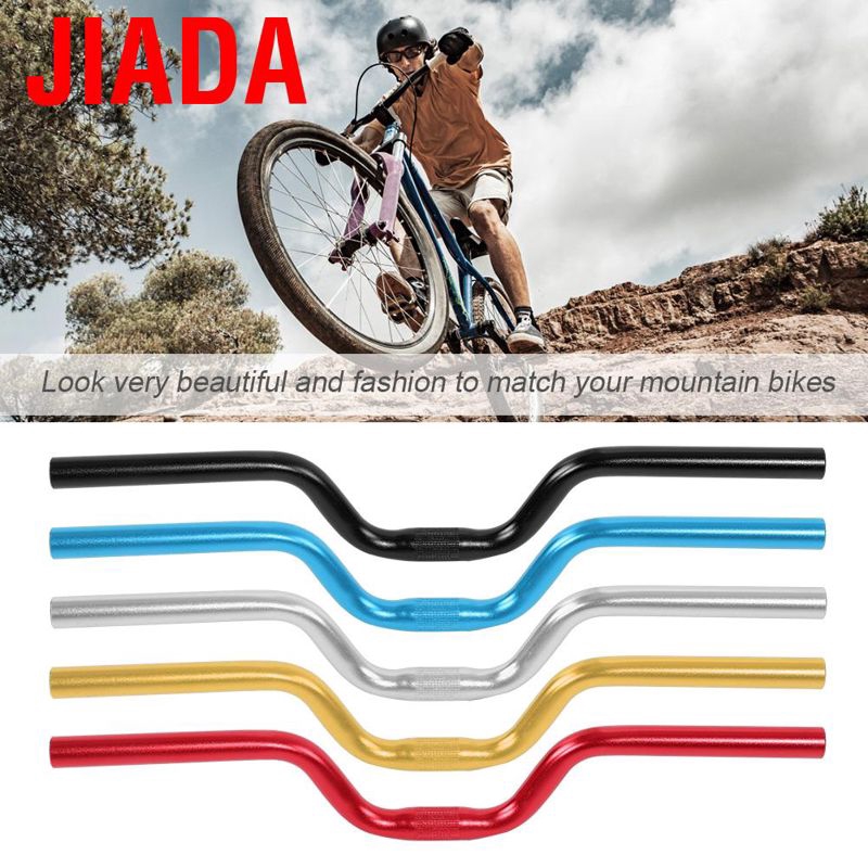 Jiada 25 4x520mm Aluminum Alloy Bicycle Riser Bar Mountain Road Bike Handlebar Fixed Gear Handlebars B Shopee Singapore