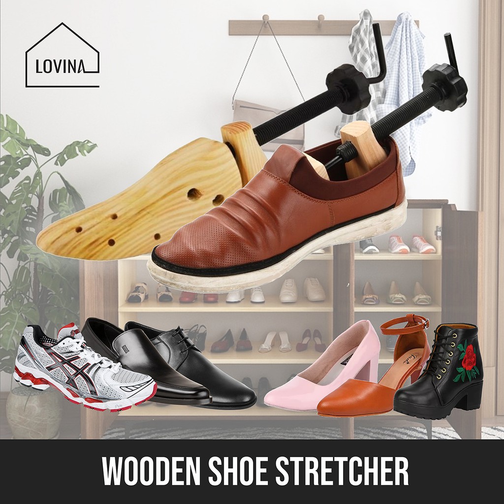 Shoe Stretcher Shoekeeper Wooden | Shopee Singapore