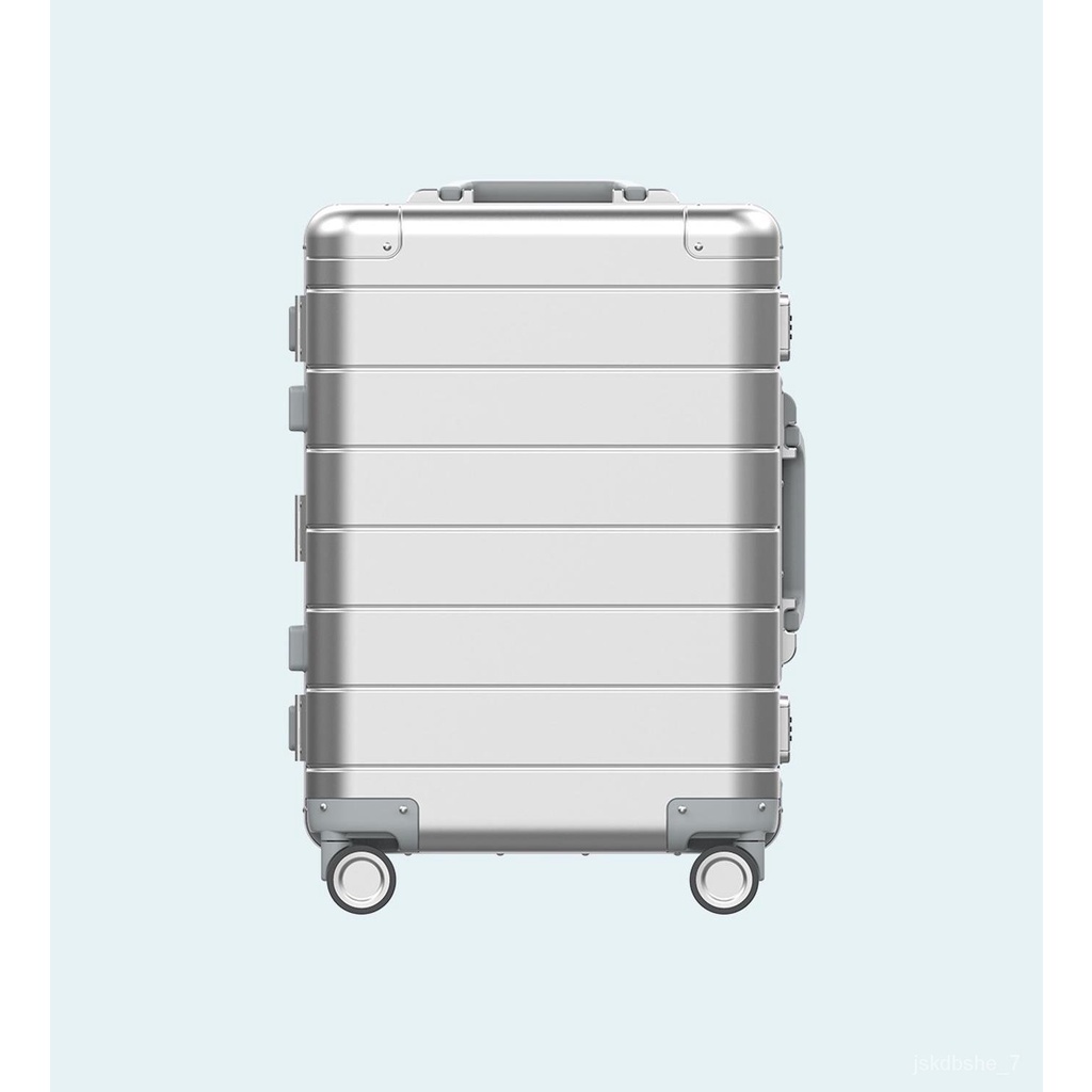 ML.SG Spot NEW Xiaomi All Aluminum Magnesium Alloy Trolley Case Universal Wheel 20 Boarding Box Luggage Men Metal Suitca