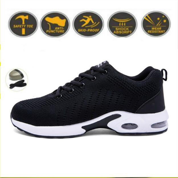 New Safety Shoes Antismashing Antipuncture Steeltoed Safety Shoes
