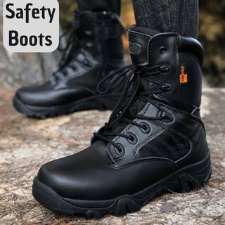 PRIA Pdl Safety Boots CHEAP 8inch PDH Men's Fashion Bikers Shoes Outdoor Iron Toe