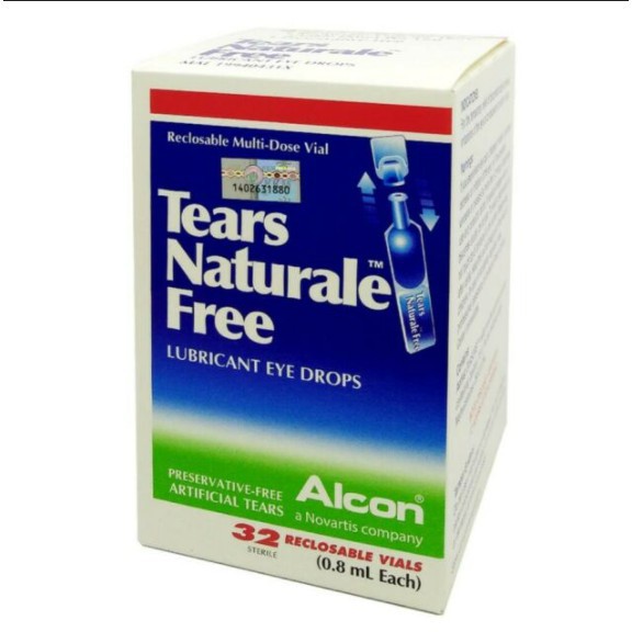Tears Naturale Free Lubricant Eye Drops 0.8Ml X 32 Vials