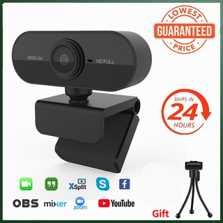 【SG Local】1080 2K HD Webcam PC WebCamera USB Plug +Bracket + Privacy Cover