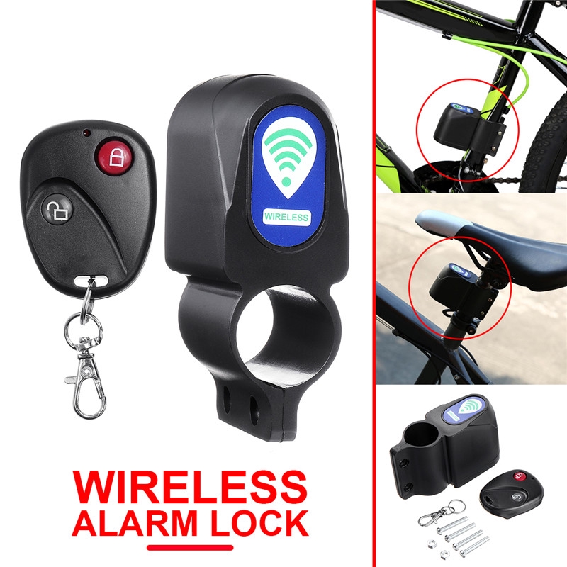10M Wireless Alarm Lock Bicycle Bike Security System Remote Control Anti-Theft