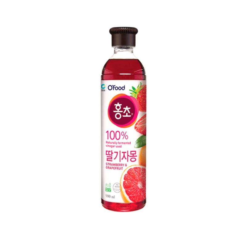 Hong Cho Vinegar Healthy Drink strawberry & grapefruits 900ML