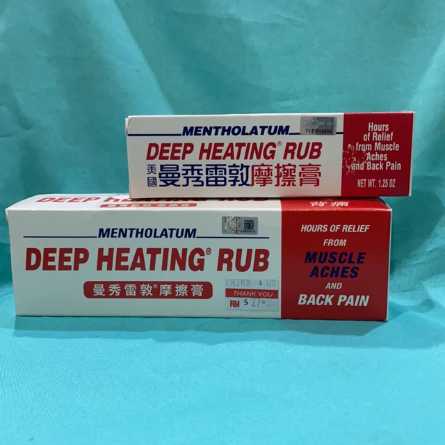 Mentholatum Deep Heating Rub 35 4g 94 40g Exp 1 2024 Shopee Singapore