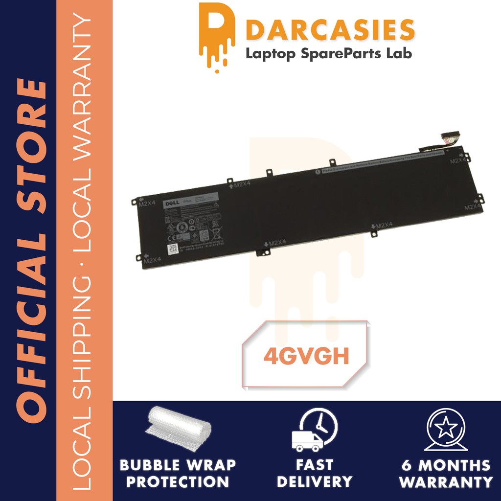 Dell Xps 15 9550 9530 Precision 5510 4gvgh 1p6kd T453x 84wh Original Battery Shopee Singapore