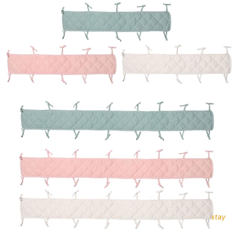 stay Crib Bumper Baby Cot Bumper Wrap Around Protection Safe Teething