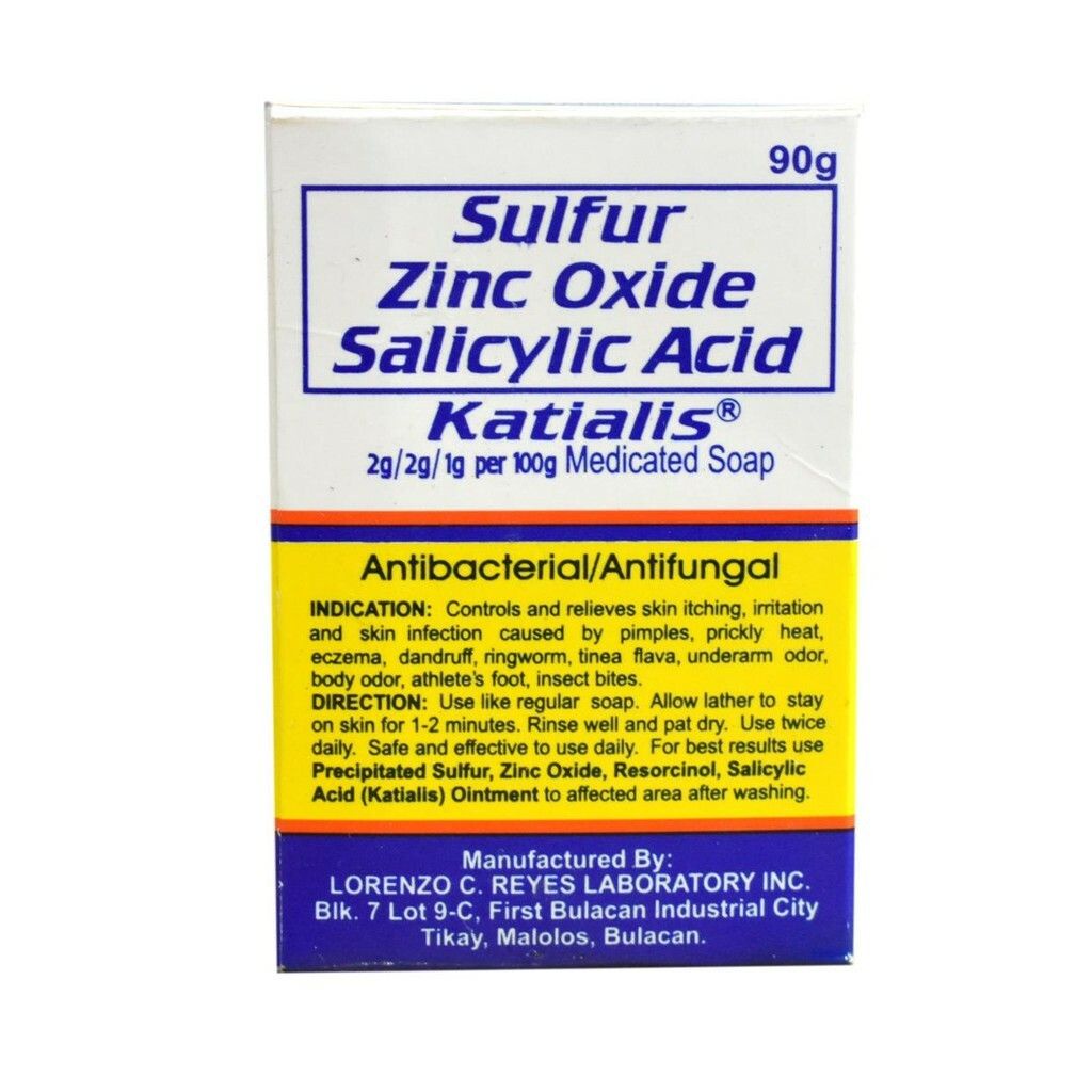 KATALIS SULFUR ZINC OXIDE SALICYLIC ACID SOAP Filipino Favorite