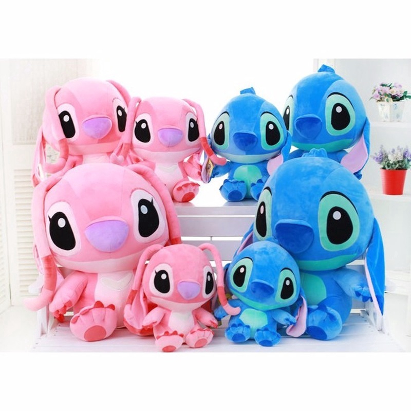 pink stitch stuffed animal