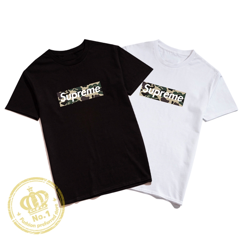Supreme Plus Size Unisex Adult Plain Softstyle Round Neck Anime Printed T Shirt Shopee Singapore