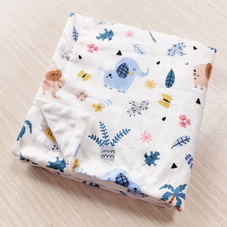 Baby Cotton Thin Super Soft Flannel Blanket 2 layers 3D dot  Newborn Toddler minky Baby Blanket Swaddle Wrap Bedding