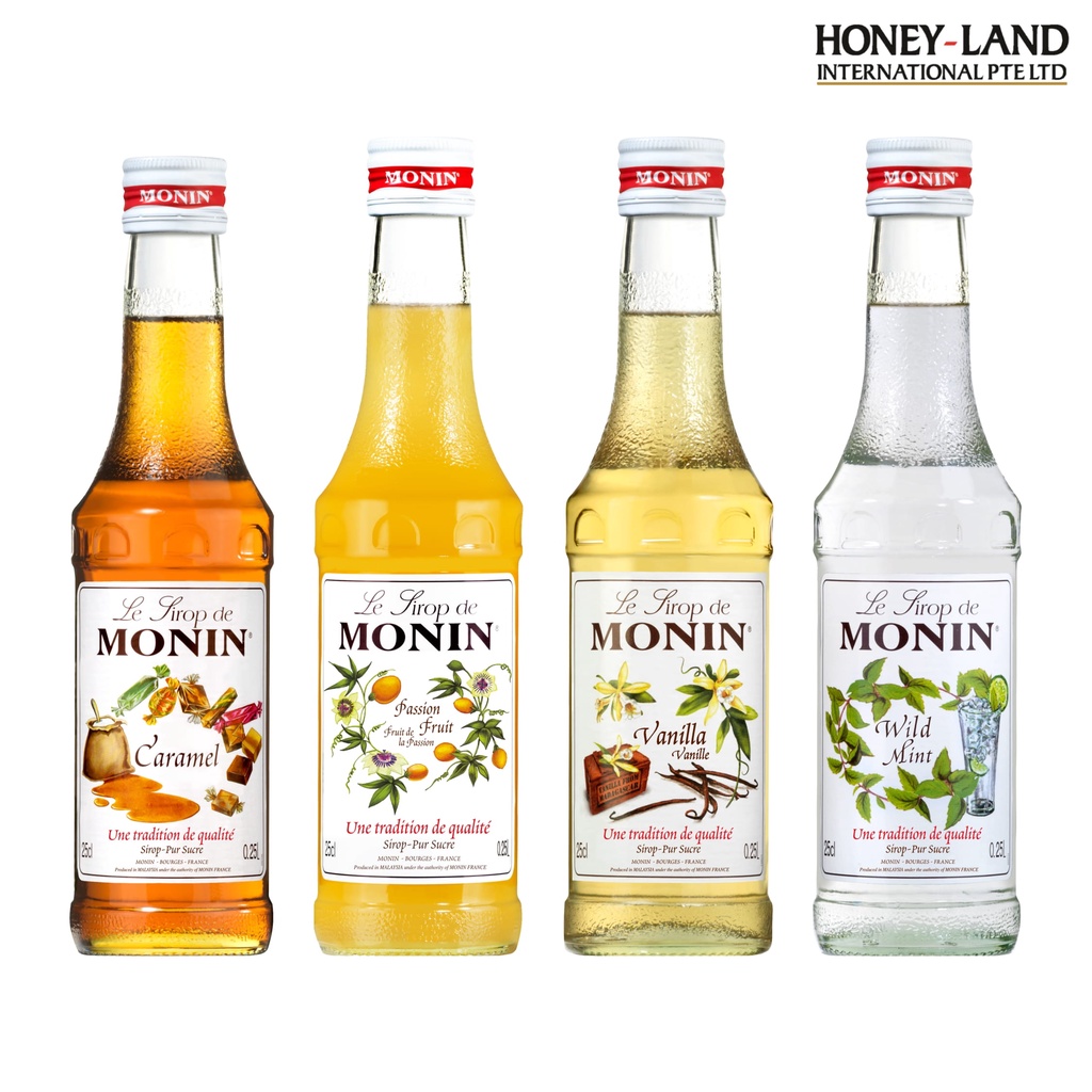 Monin Assorted Flavoured Syrups 4x250ml Shopee Singapore