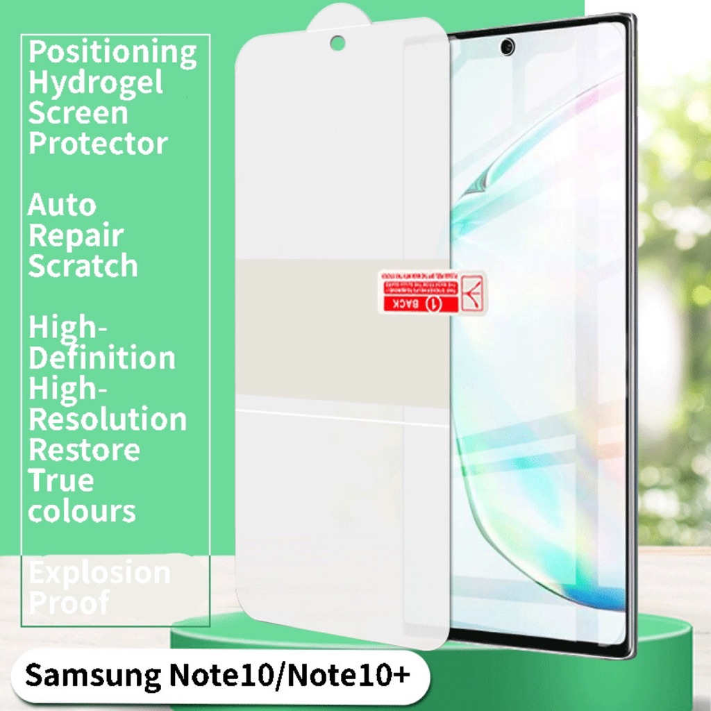 Samsung Galaxy Note 10 10 Screen Protector Hydrogel Protect Same Like Tempered Glass Shopee Singapore