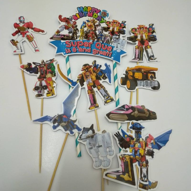 Shop Malaysia Power Rangers Megazord Caketopper Shopee Singapore