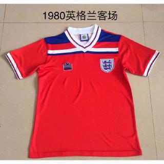 1980 ENGLAND  Retro VINTAGE Jersi Bola  Sepak Baju  Soccer 