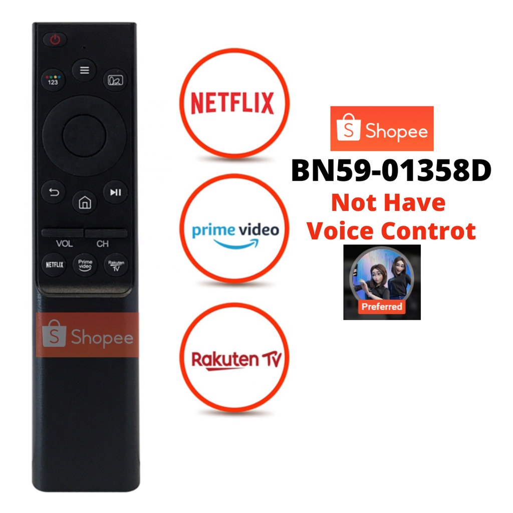 Bn59 d Back And Silver For Samsung Smart Tv Remote Control Au7000 Uhd 4k Smart Tv 21 Shopee Singapore