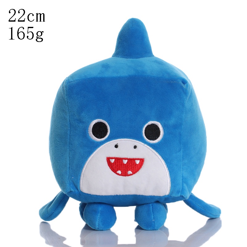 2022 New Anime Big Games Cat Plush Toys Tiger Sharks Puppy Animal Square Cartoon Stuffed Animals For Kids