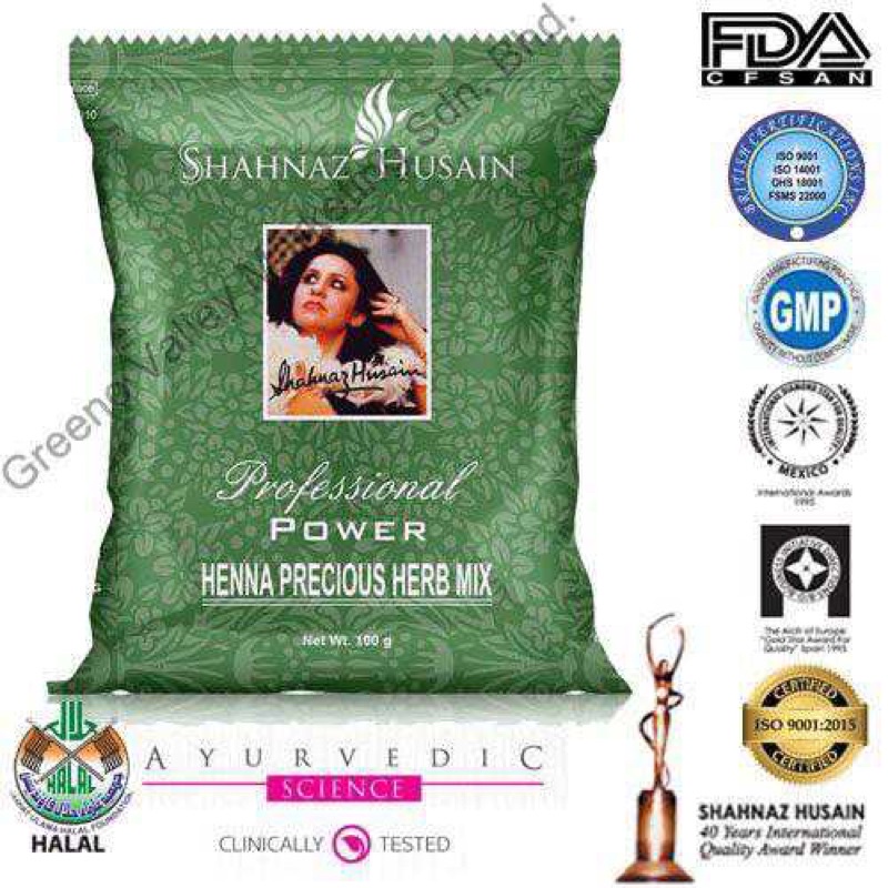 💥Ready Stock💥Shahnaz Husain 100% Pure Henna (inai rambut 💯 organic  Precious Herb Mix, 100gm | Shopee Singapore