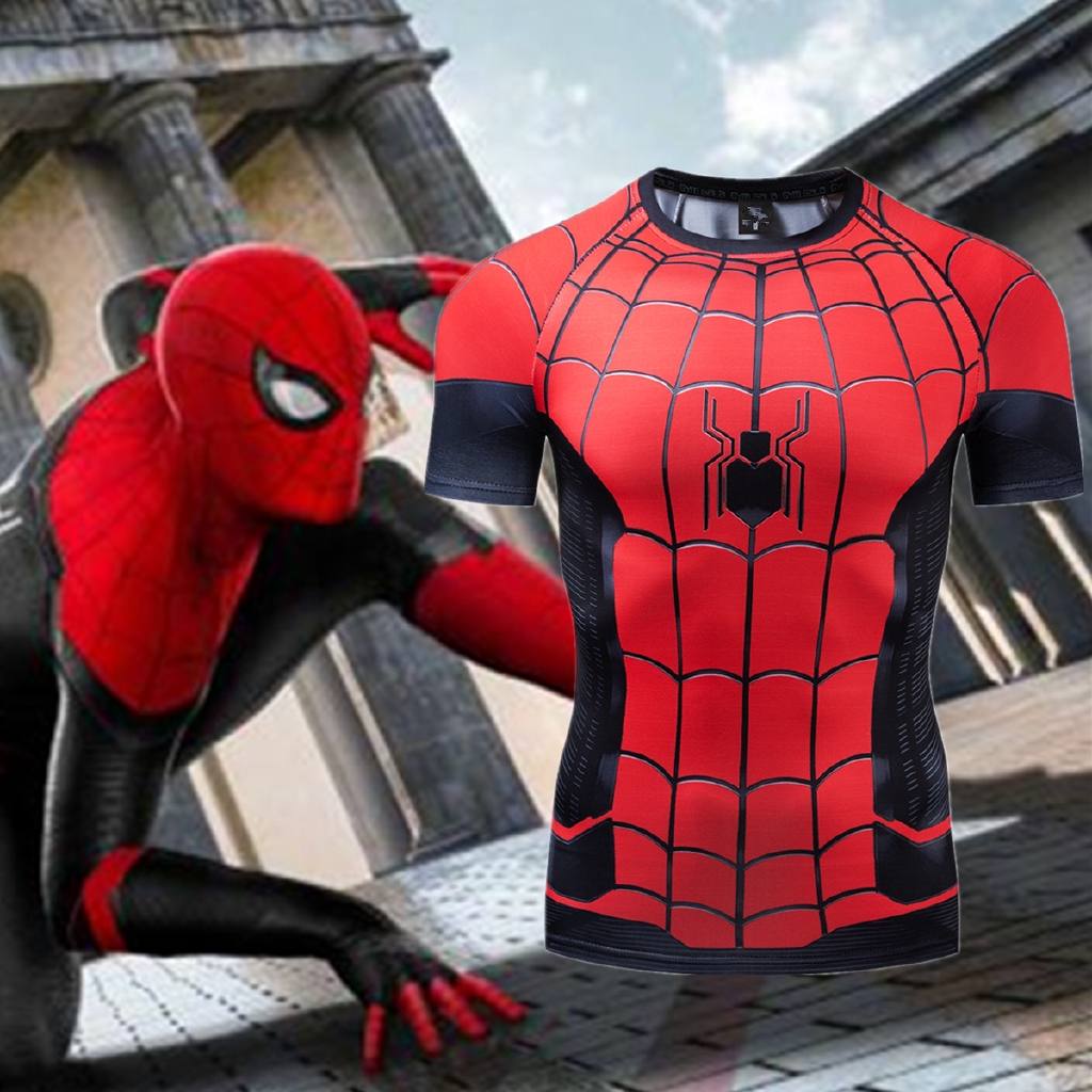 spiderman compression shirt