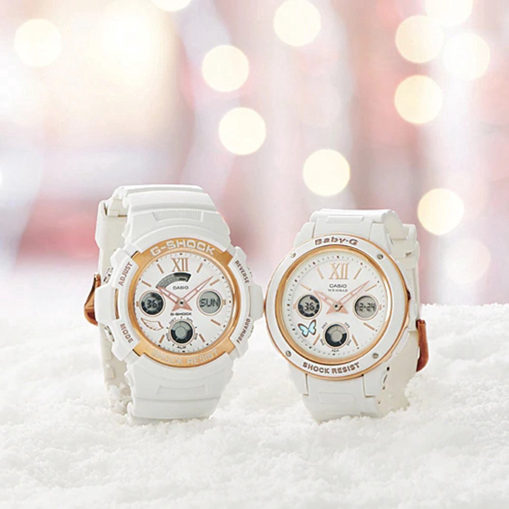 baby g shock watch white