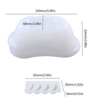 Image of thu nhỏ Best Soap Dish Tray Resin Mold Handmade Soap Box Silicone Mold Casting Epoxy Resin Ring Dish Holders DIY Craft Jewelry M #1