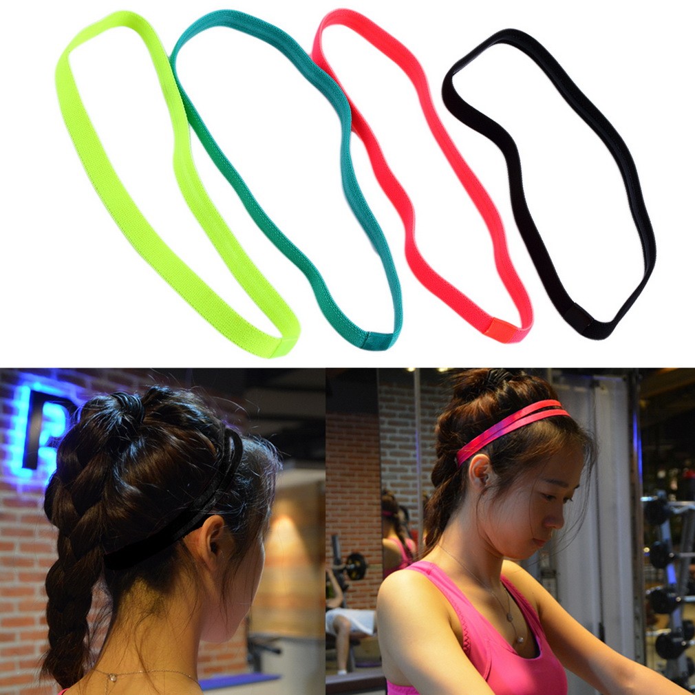 Women Men Elastic Sports Football Non Slip Yoga Headscarf Hairband