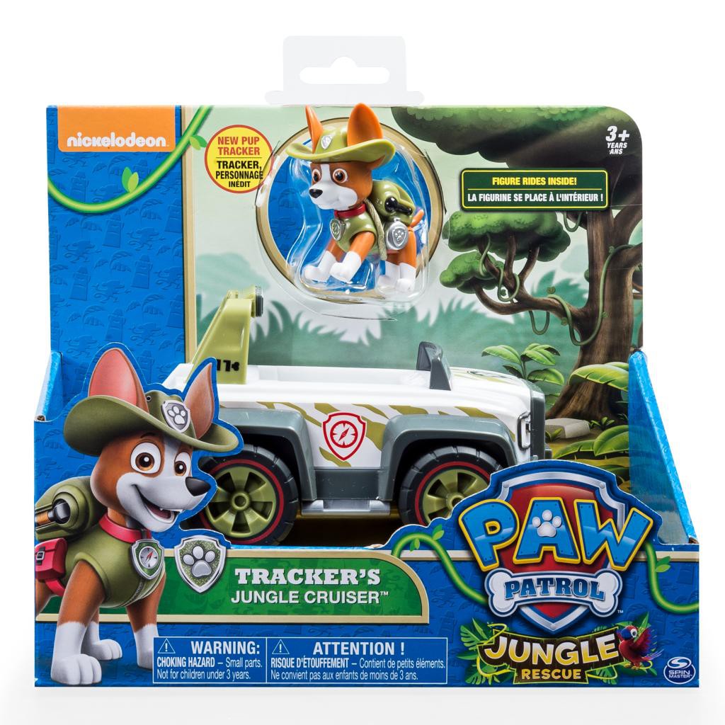 paw patrol jungle rescue tracker's cruiser vehicle