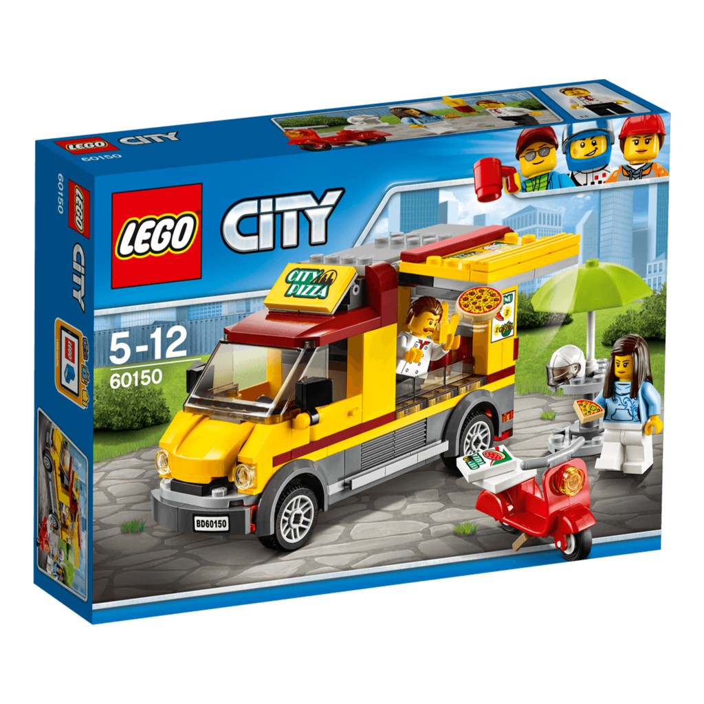 Leeogel Lego  City  Great Vehicles 60150 Pizza Van New In 