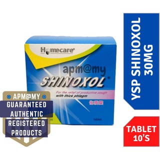 [EXP 03/2023] YSP SHINOXOL 30MG TABLET 10'S (UBAT BATUK, KAHAK