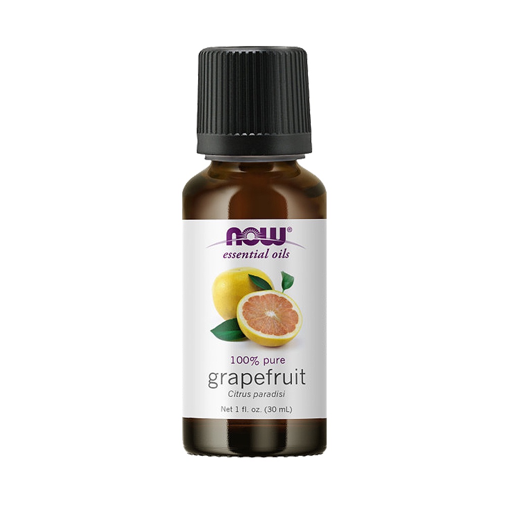 NOW Essential Oils, Grapefruit Oil, Sweet Citrus Aromatherapy Scent, Cold Pressed, 100% Pure, Vegan, (30ml)
