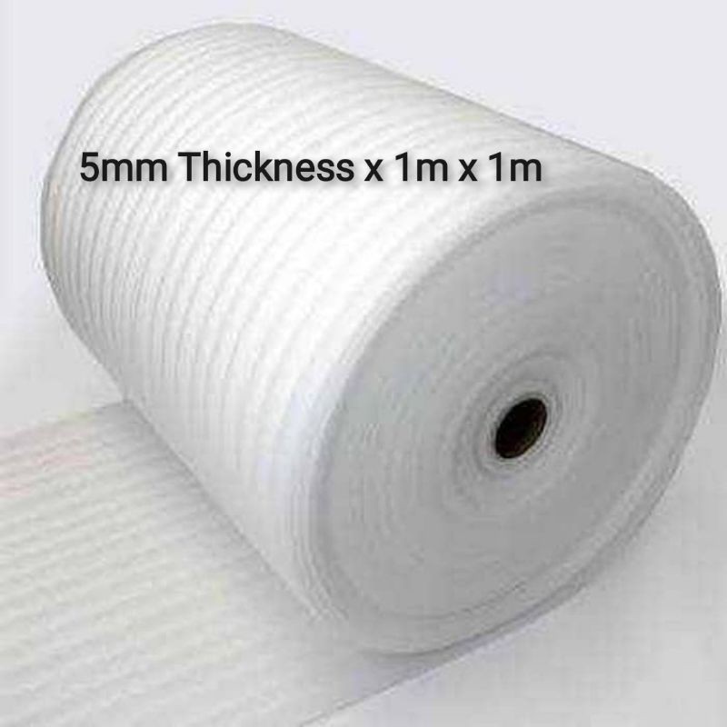 Shop Malaysia Bubble Wrap P E Foam Pe Roll Foam 5mm T X 1m X 1m Shopee Singapore