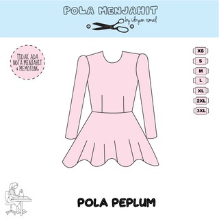 Shop Malaysia Peplum Clothes Pattern Peplum Kurung Pattern Pattern Clothes Only Shopee Singapore