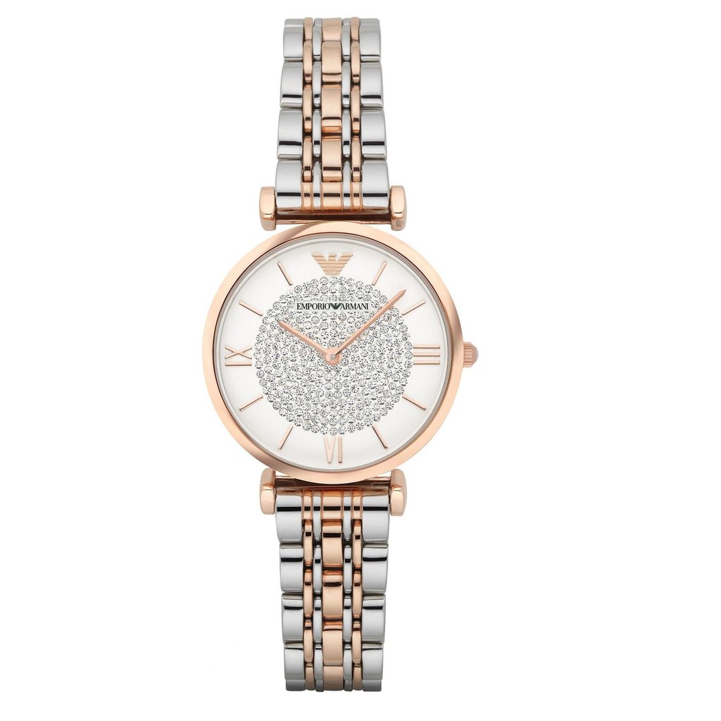 ladies emporio armani watch crystal pave dial ar1926