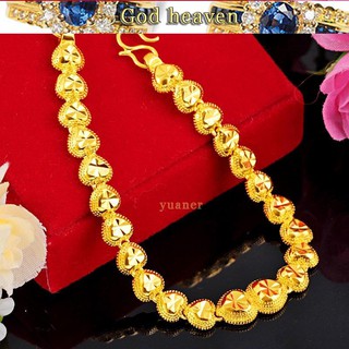  Gelang  tangan  emas 916  tulen dan bajet women style  Rimmed 