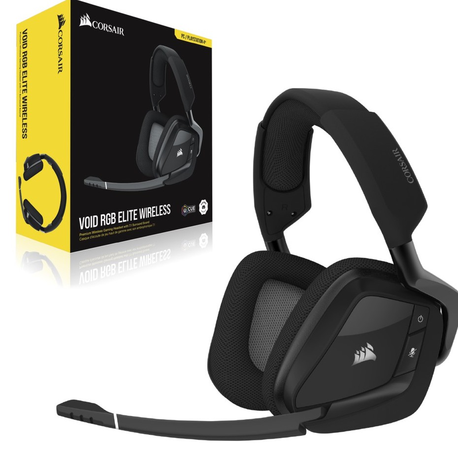 corsair void rgb elite wireless premium gaming headset with 7.1