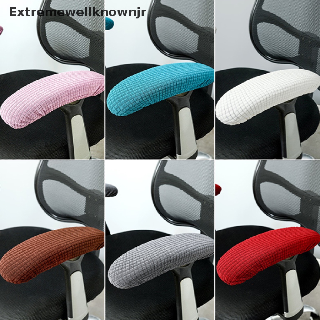 Armrest Slipcover Pads with Chair Cover Chair Cover & armrest Cover Office Chair Arms Protector Stretchable for Desk Chair/Rotating Chair/Computer Chair Black 