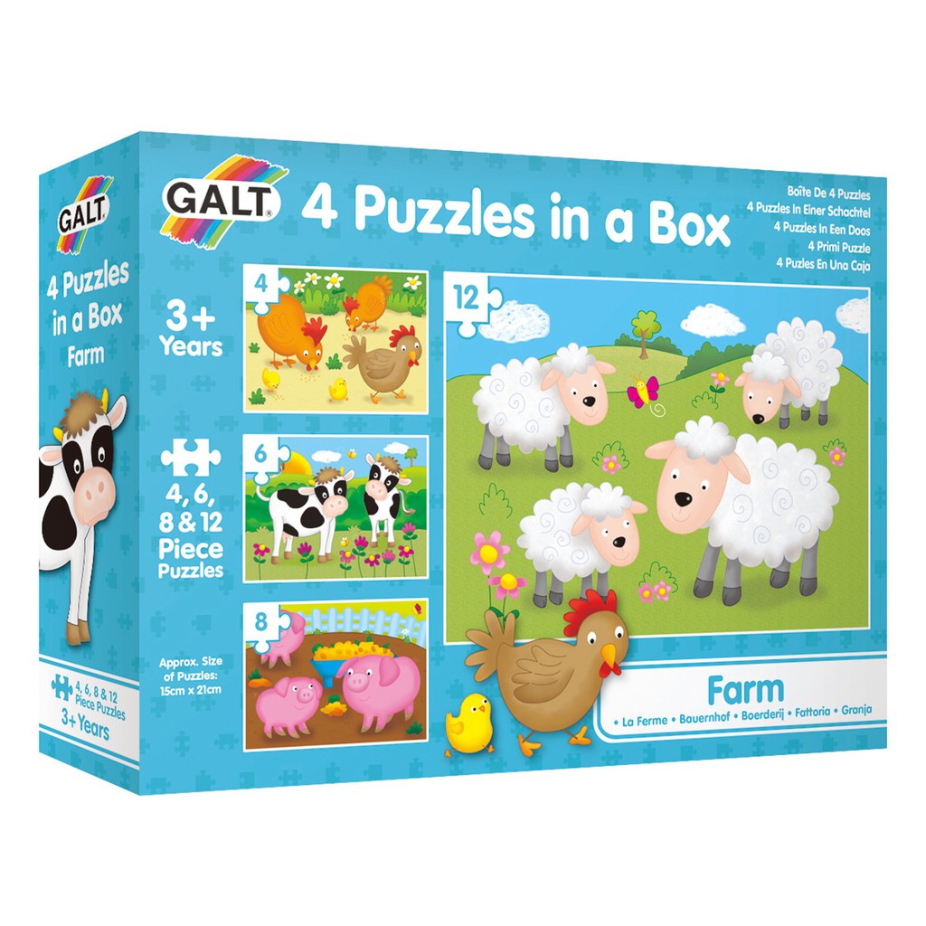 Galt 4 Puzzles In A Box - Farm | Shopee Singapore