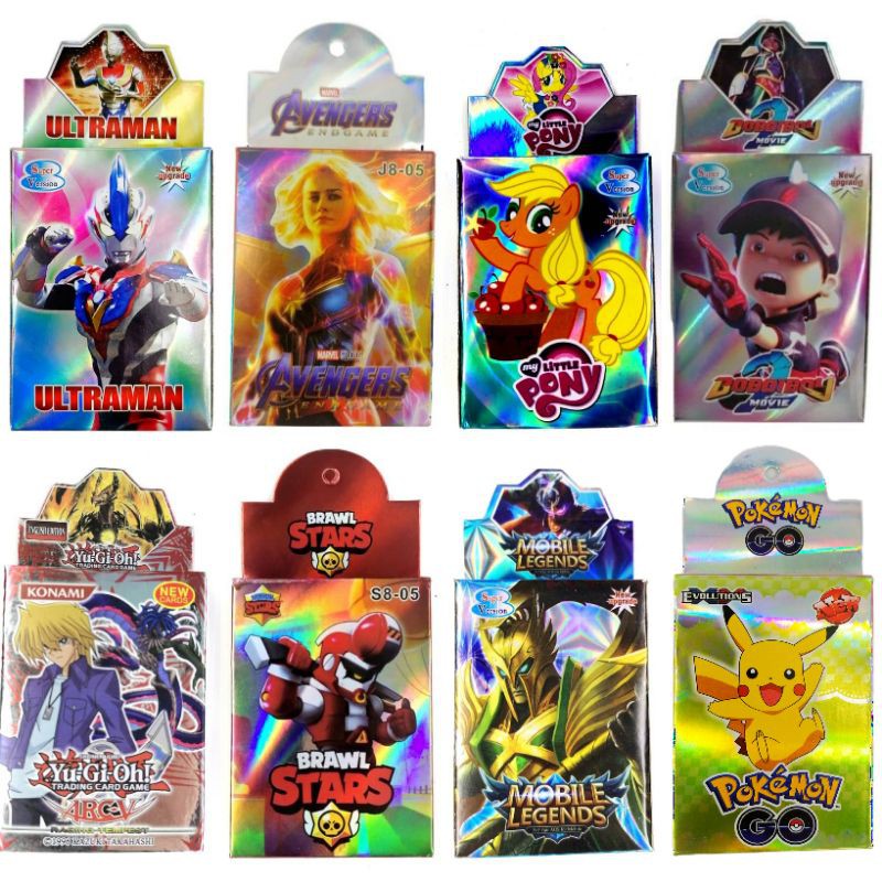 Trading Card Game 24 Pcs 1 Small Box Pokemongo Mobile Legend Boboiboyvyu Gi Oh Pony Brawl Stars Playing Cards Game Shopee Singapore - trading cards brawl stars cards