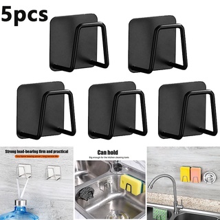 5PCS Self Adhesive Kitchen Sponge Holder Drying Rack Sponges Drain Sink 304 Stainless Steel Storage Holder Kitchen Accessories