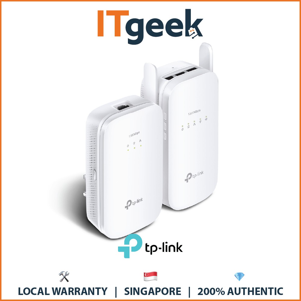 Tp Link Tl Wpa8630kit V2 Av1300 Gigabit Powerline Ac1350 Wifi Range Extender Kit 845973081409 Ebay