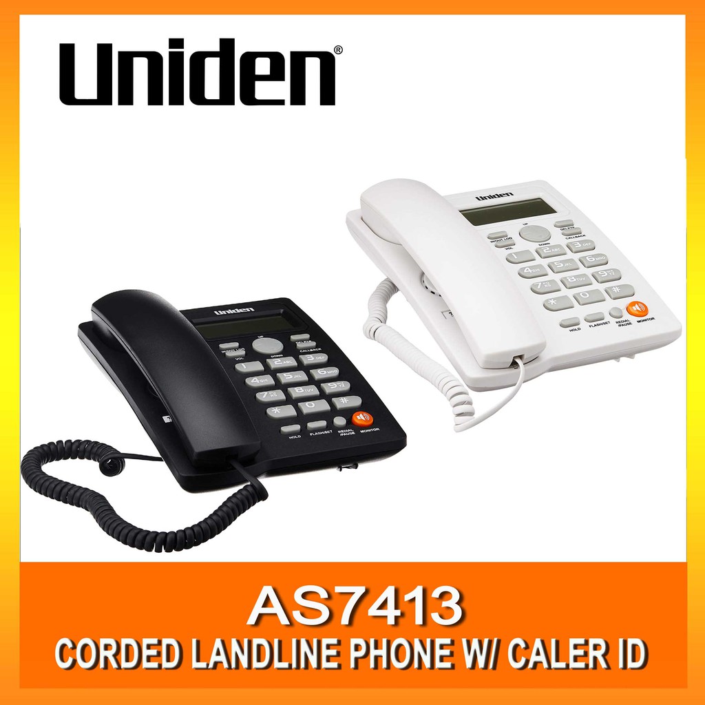 corded landline phone with caller id and speaker