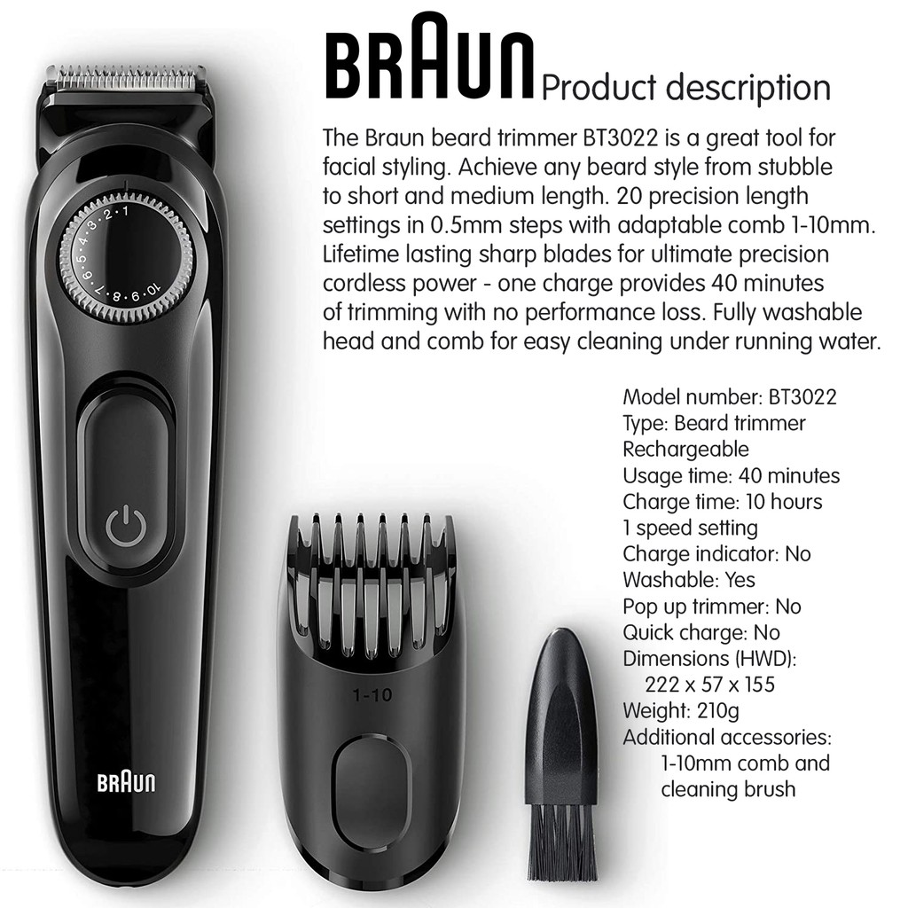 braun bt3022