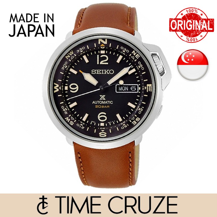[Time Cruze] Seiko SRPD31 Prospex Automatic Field Compass Brown Leather ...
