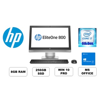 [Refurbished] HP 800 G2 AIO PC 24inch TOUCH AIO PC i7 6th Gen 8GB Ram 256GB SSD , Win 10 Pro & NewWireless KB & Mouse